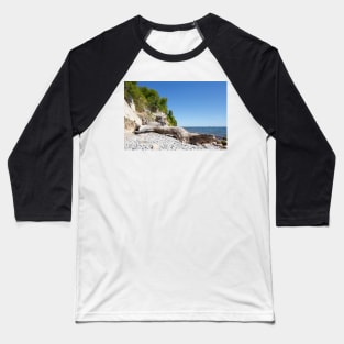 Chalk coast, chalk cliffs, Ruegen Island, Mecklenburg-Western Pomerania, Germany Baseball T-Shirt